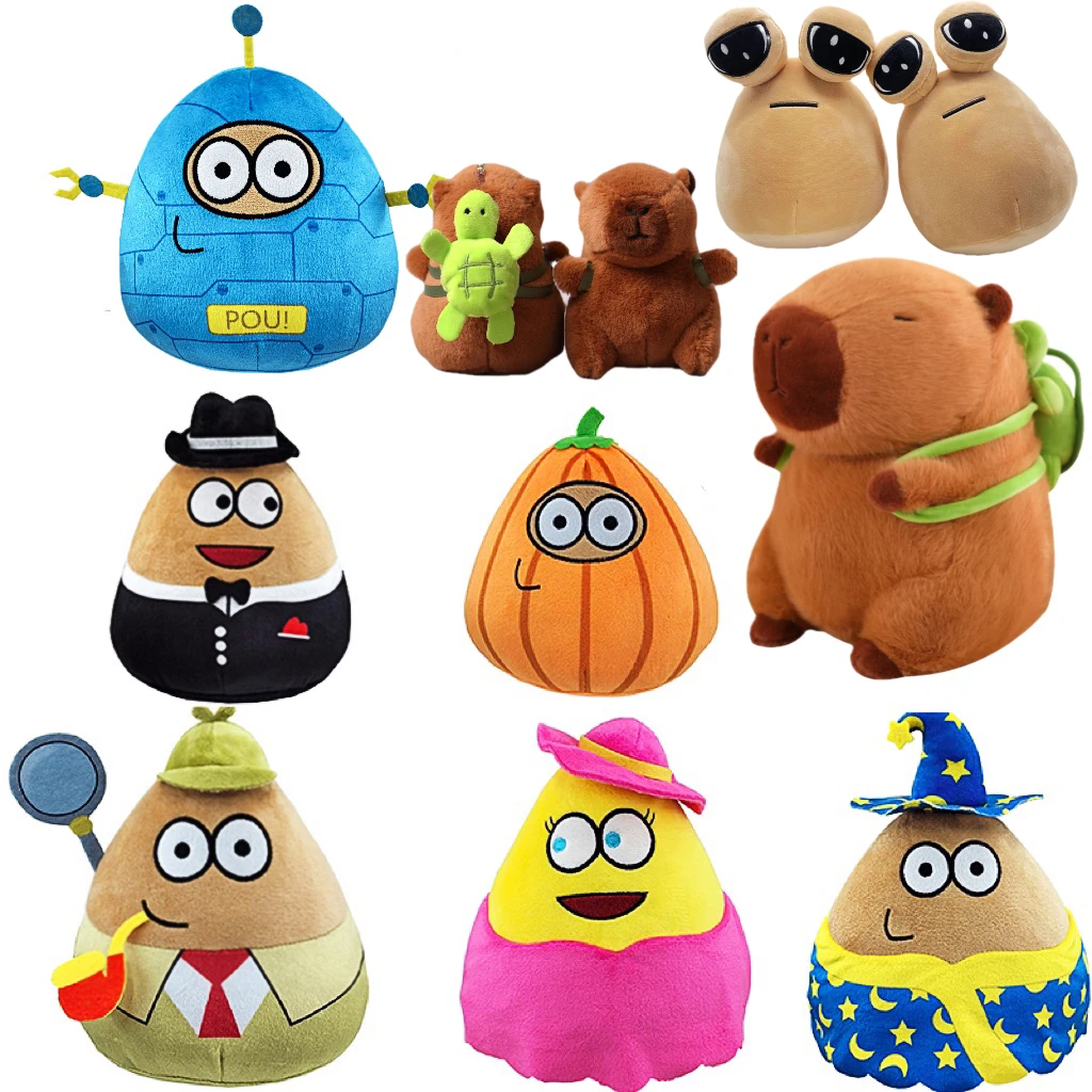 My Pet Alien And Capybara Plush Simulation Cartoon Plush Toy Emotional Plush Stuffed Animal Plush Doll 12-23CM