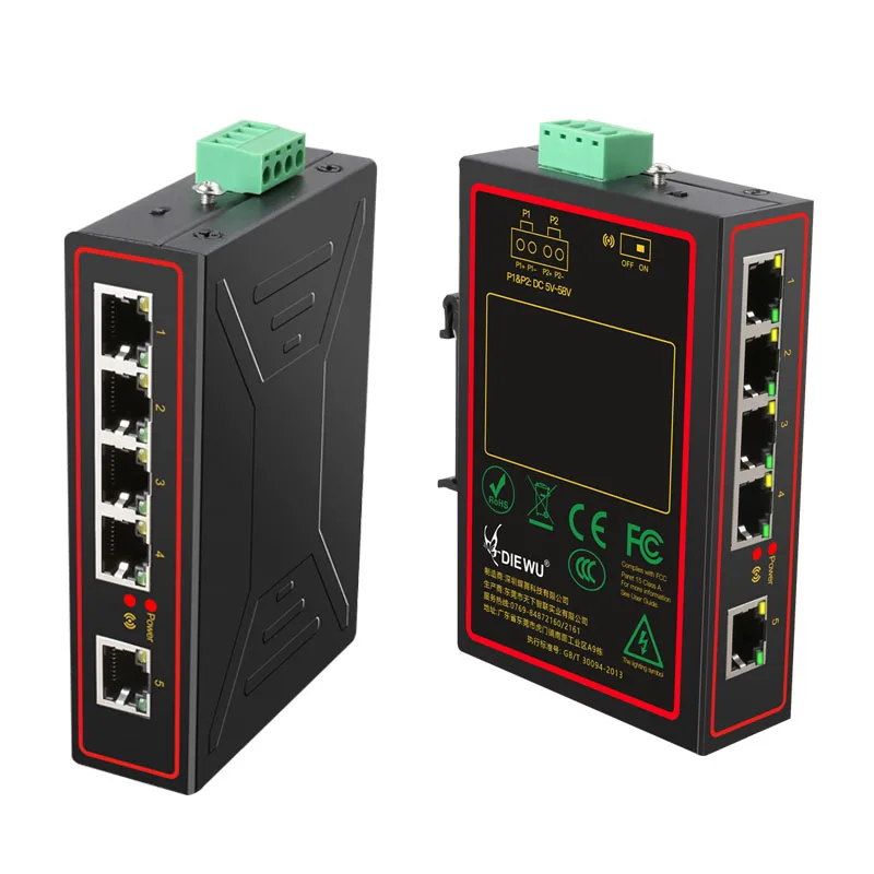 게임 산업용 네트워크 스위치 10/100mbps RJ-45 LAN 어댑터 변환기 인터넷 분배기 어댑터 도킹 스테이션 RJ45 허브 레일 유형