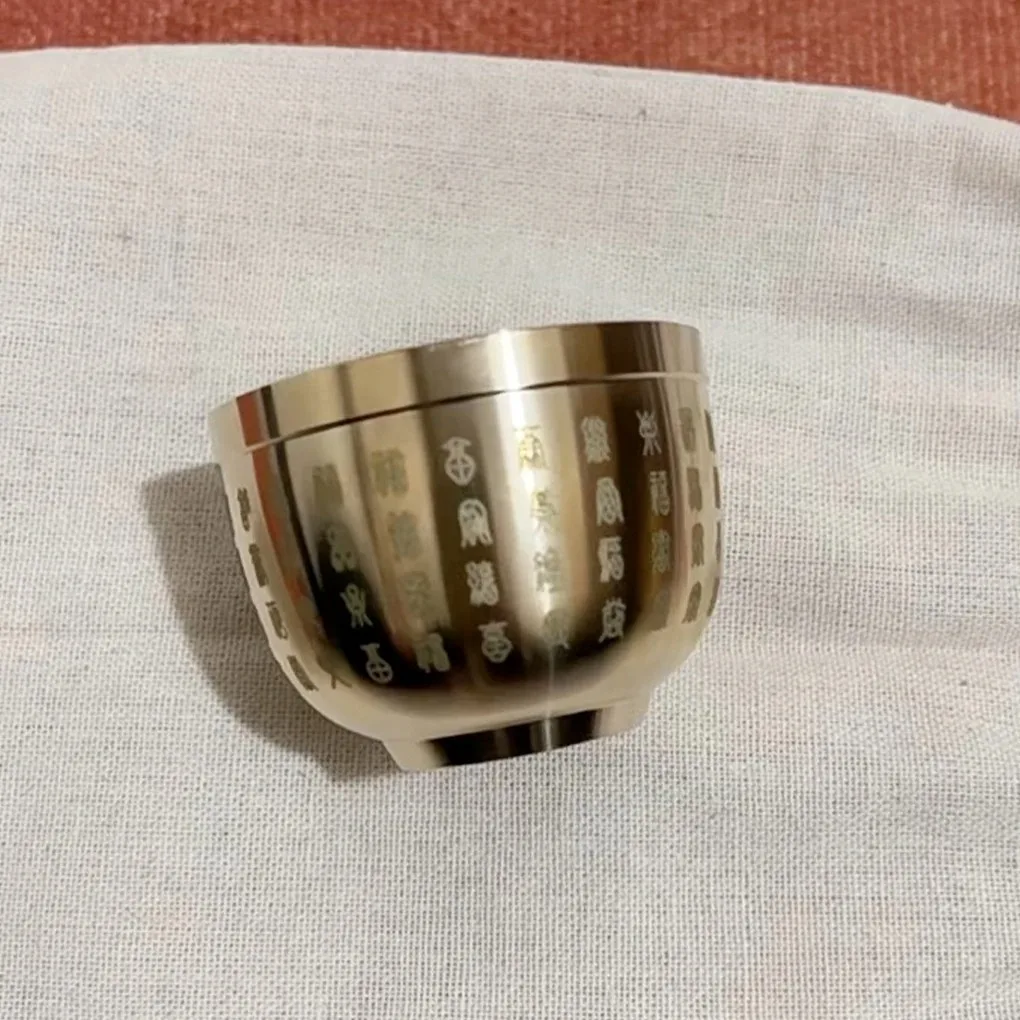 الذهب فنغ شوي مائة بركات السلطانية اتقان غرامة هدايا ذات مغزى مواد النحاس رائعة صغيرة 4.5 سنتيمتر/6 سنتيمتر