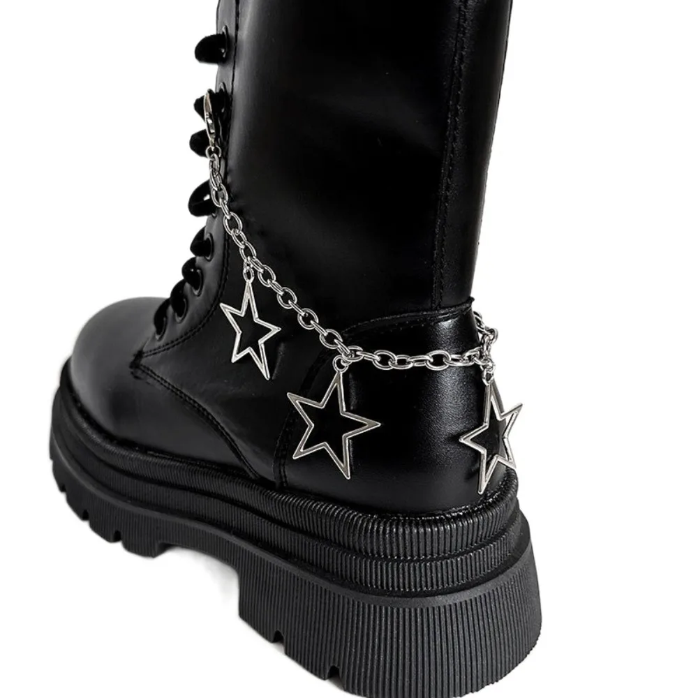 

Fashion Rhinestone Pearl Shoe Heel Chain Star Heart Adjustable Shoe Heel Pendant DIY Shoe Accessories Shoe