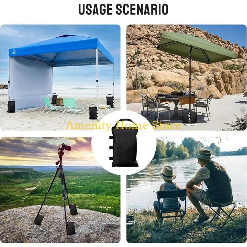 F26C 4PCS Reinforced Zippers Top Sand Bags With 600D Oxford Cloth Weights Sand Bags For Canopy Outdoor Advertising Tent