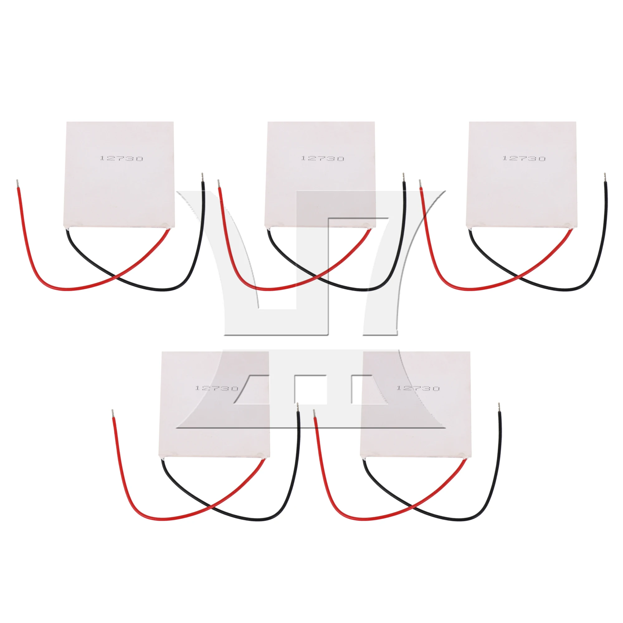 Ceramics Gray White TEC1-12730 Thermoelectric Peltier Cooler Cooling Pack of 5