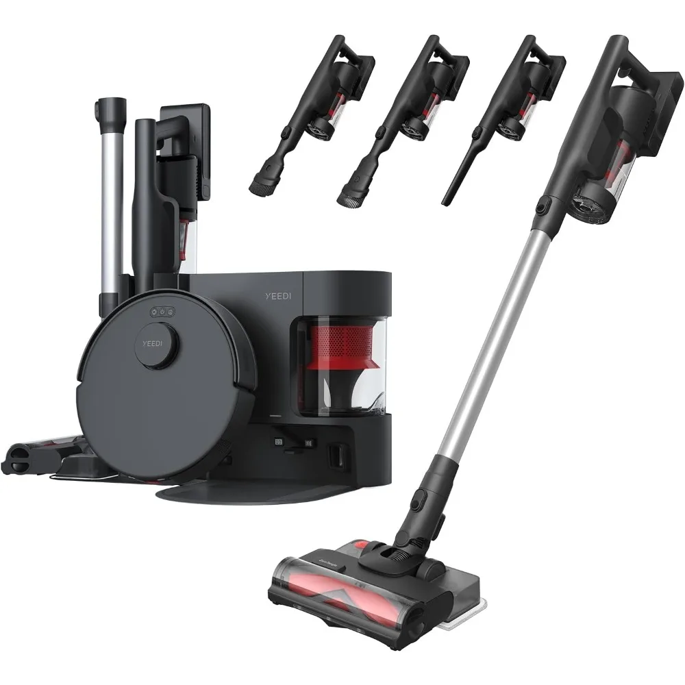 

C12 Combo Cordless Stick Vacuum & Robot & Mopping, All-in-one Cleaning Hub, with Dual Auto Self-Emptying