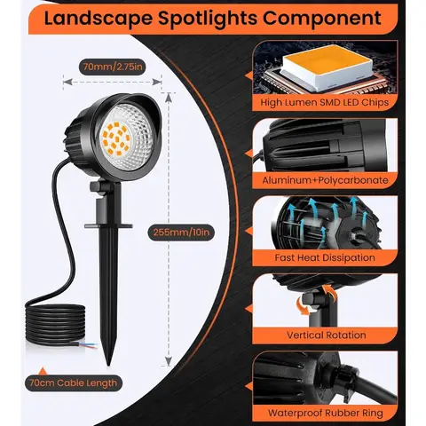 8 best sales 12v गार्डन लाइट - №2