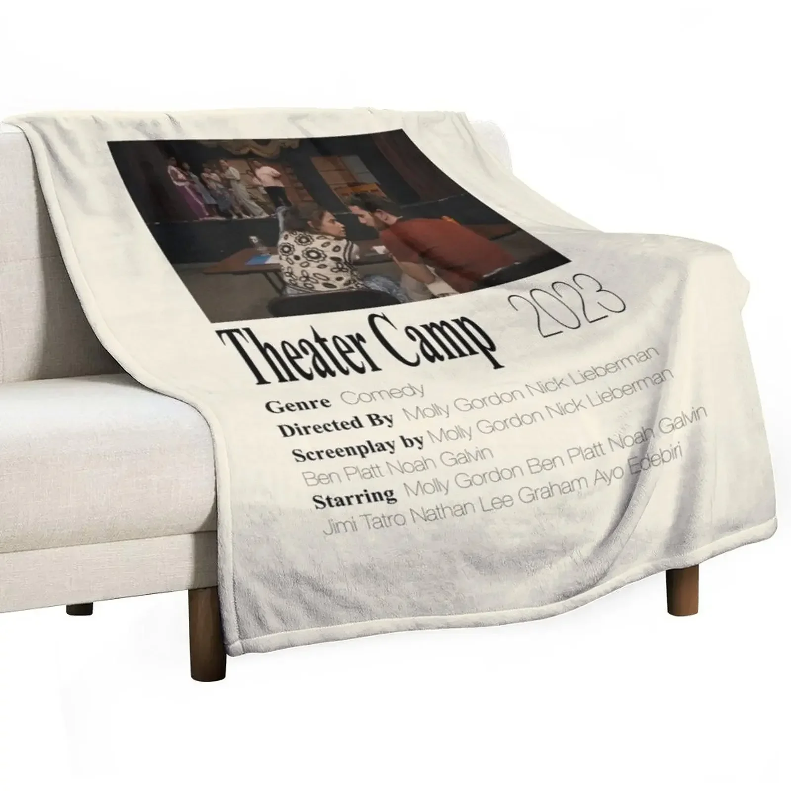 Theater Camp Poster Throw Blanket Hairys Tourist For Decorative Sofa Luxury Throw warm winter Travel Blankets