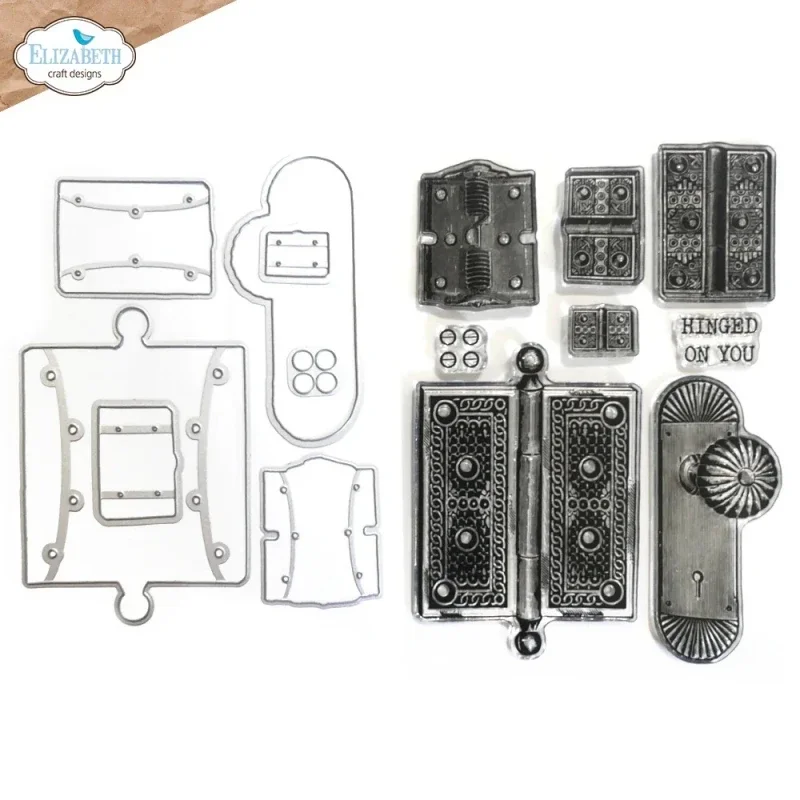 Door Lock Metal Cutting Dies Scrapbook Diary Decoration Stencil Embossing Template Diy Greeting Card Handmade 2025 New