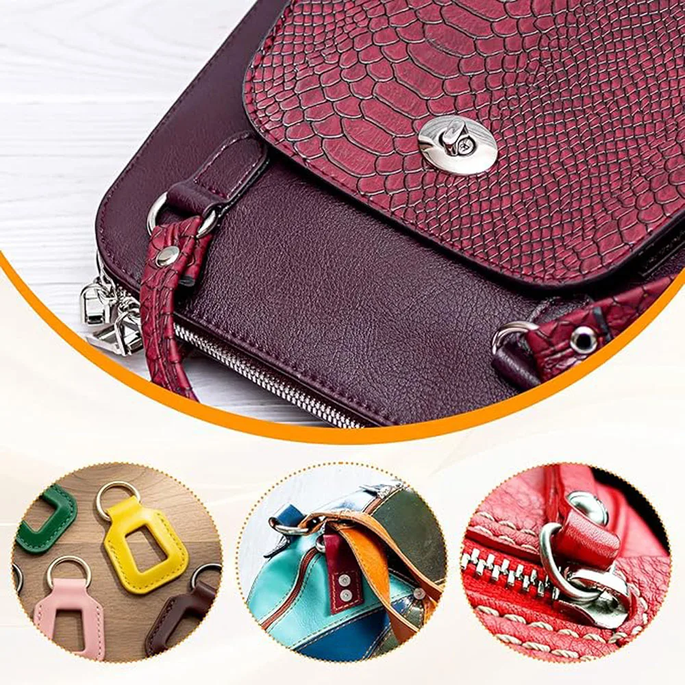 10pcs/pack D Ring Metal Ring Metal Clasp Belt Buckle Leather hardware bra hook Package accessories Webbing 10mm-38mm