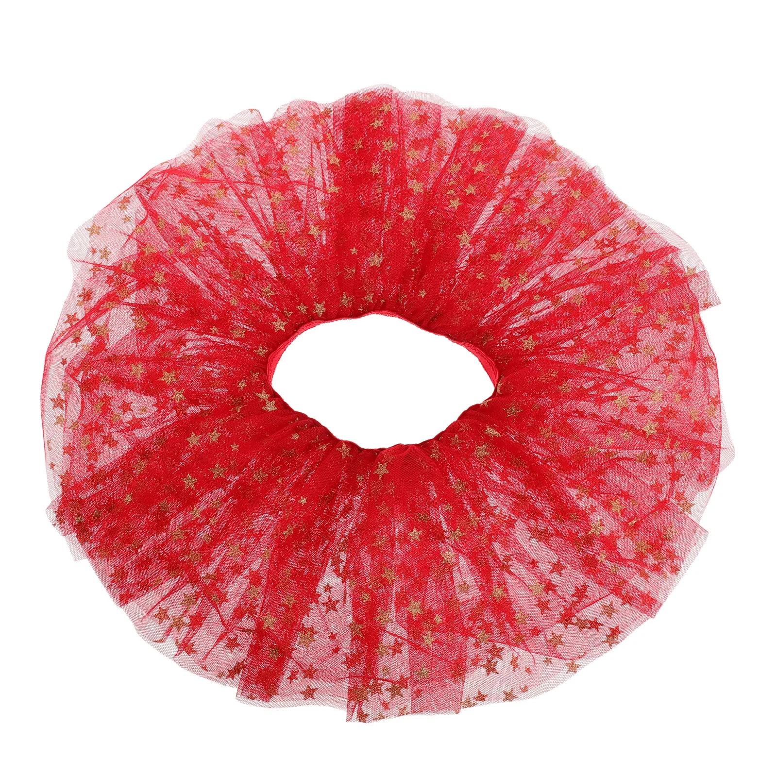 

Girls Tutu Skirt Red Layered Tulle Mesh Skirt Birthday Party Ballet Dance Sparkling Sequin Stars Princess Kids Summer Dress