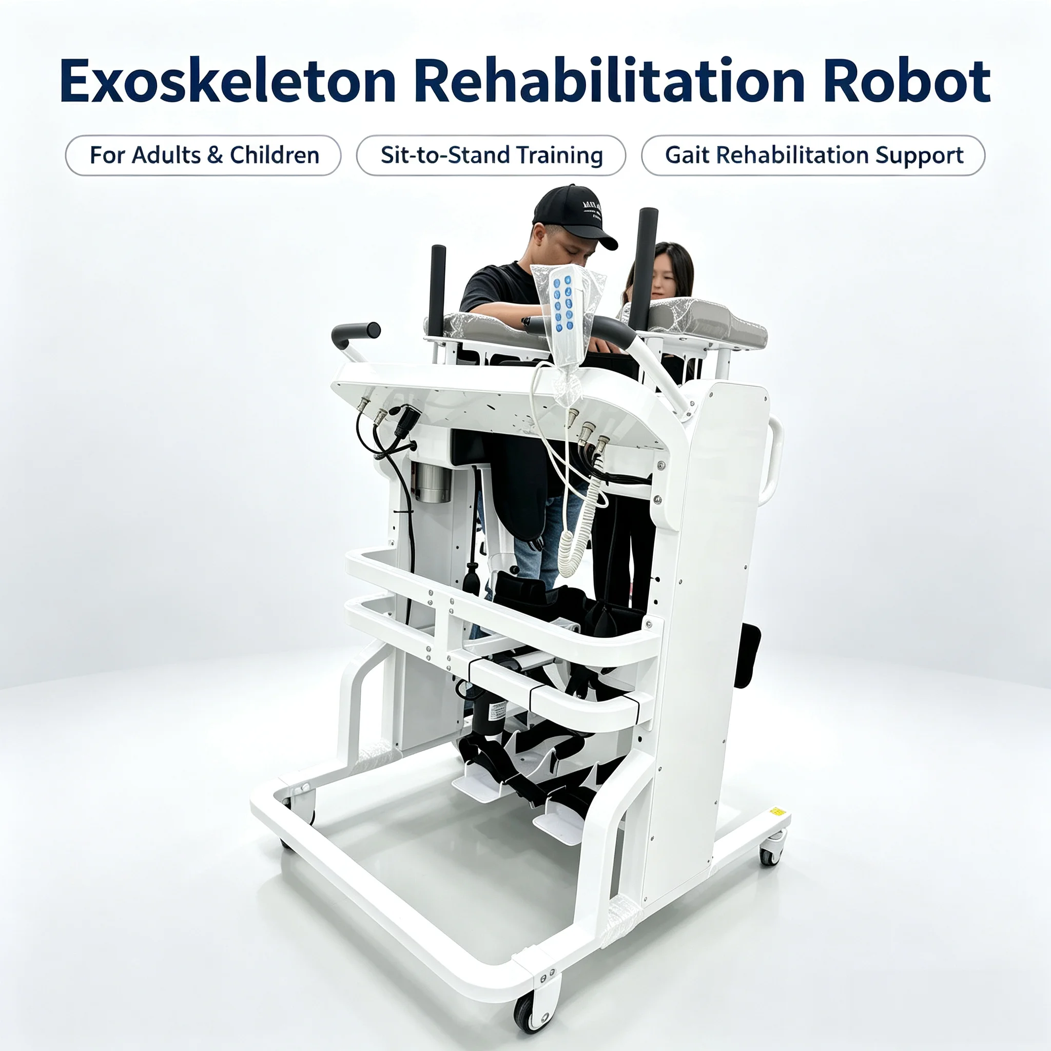 Low-cost and Practical Manufacturer of Medical/household Exoskeleton Robots Whose Products Are Used for Walking/standing Gaits