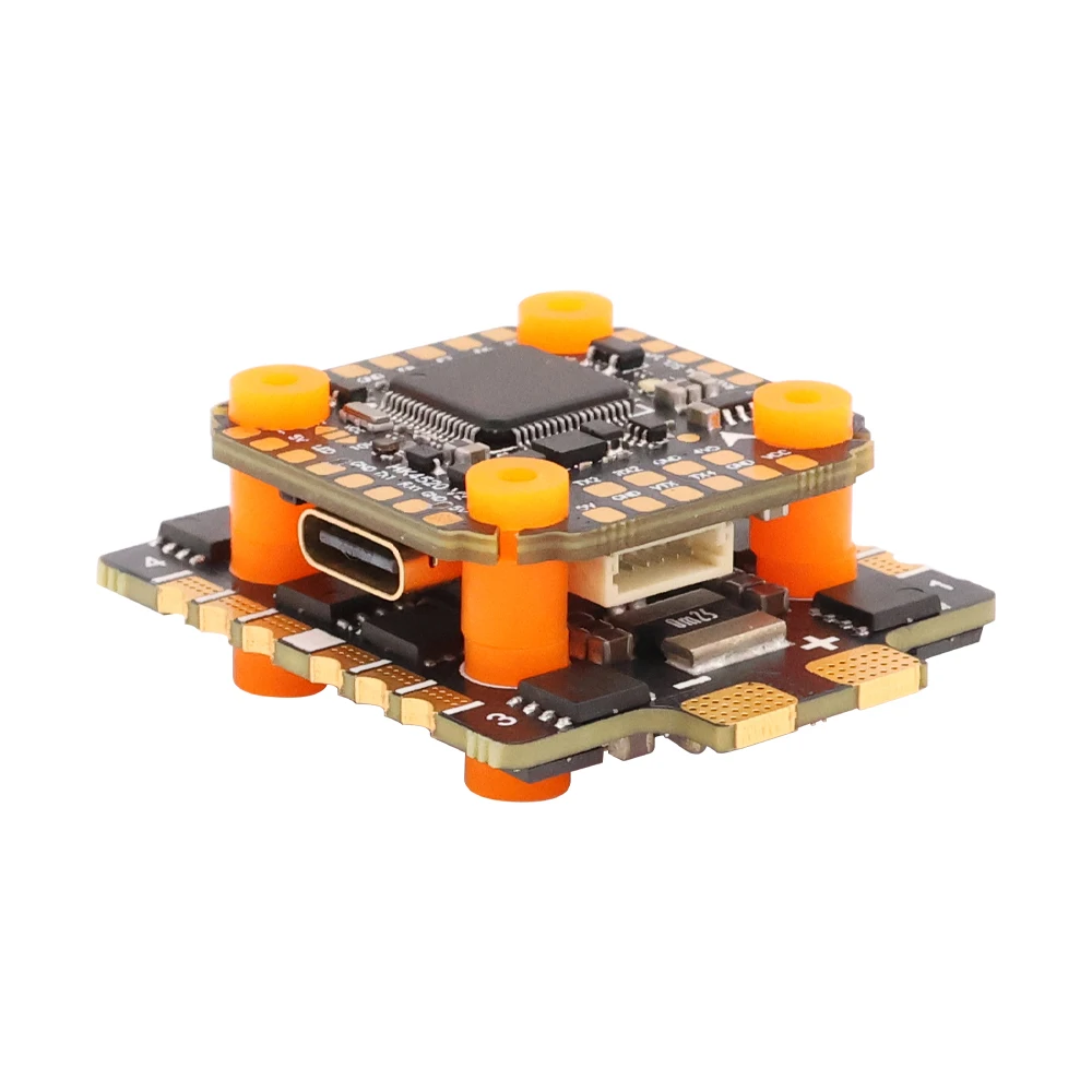 

BLHeli-32 65A 4in1 ESC & FC FPV Stack,20x20mm Hole,2-8S,Dual BEC,ICM-42688 Gyros Flight Controller,For RC FPV Racing Drones