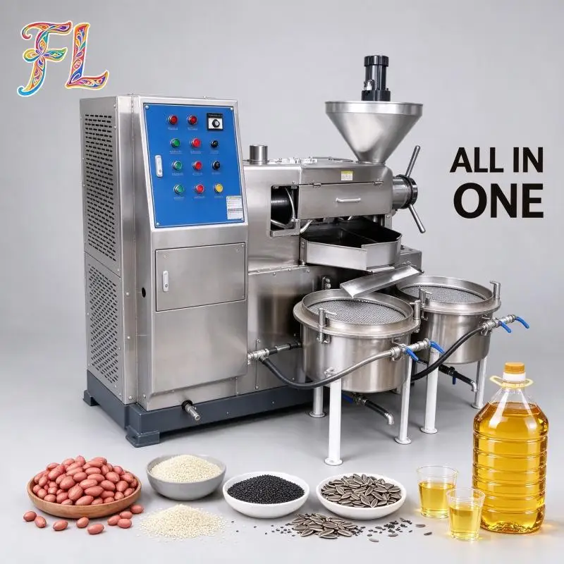 Oil Press Extraction Machine Screw Cold Hot Press High Oil Yield for Peanut Sesame Sunflower Seed Oil Production
