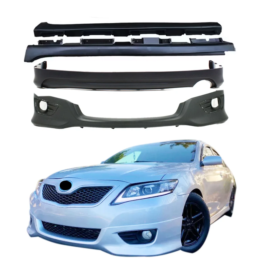 

High-Quality Body Kit for Toyota Camry 2010-2011 Front Lip Rear Lip Side Skirts Plastic No Color Camry SE Style Front Bumper Lip