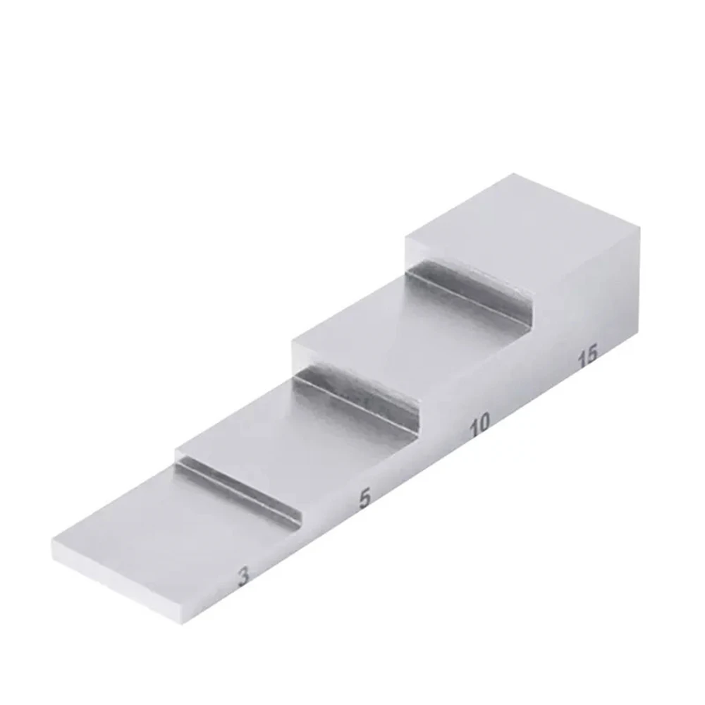 5 Step Test Calibration Block 4 Step Wedge for Thickness and Linearity Calibration for Ultrasonic Thickness Gauge in NDT Testing