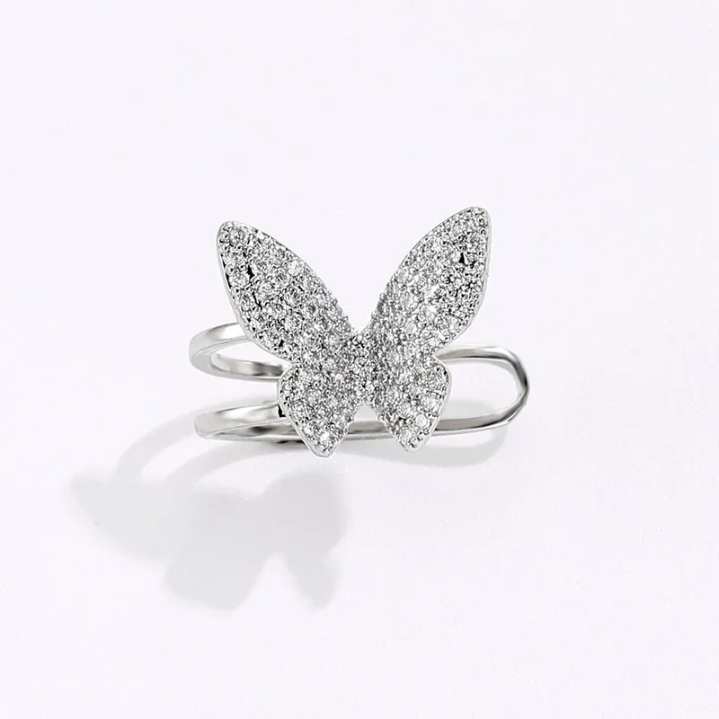 YCP  New Original Design Fashionable High Fashion Trend Shining Micro inlaid Zircon Earbone Clip Earrings Women Earclips