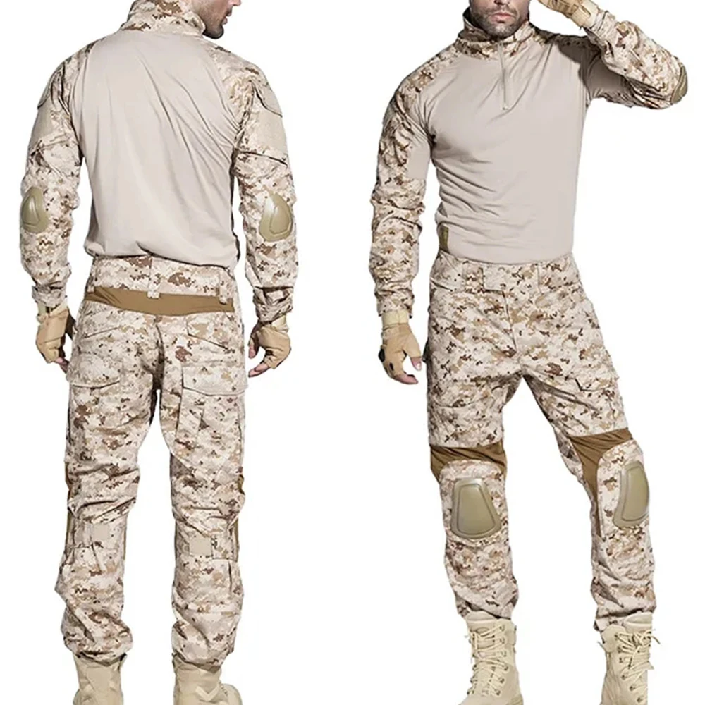 

Тактический костюм Emersongear Gen2 BDU: рубашка и брюки с наколенниками и налокотниками, одежда для охоты, кемпинга, походов, G2 AOR1, распродажа 11.11