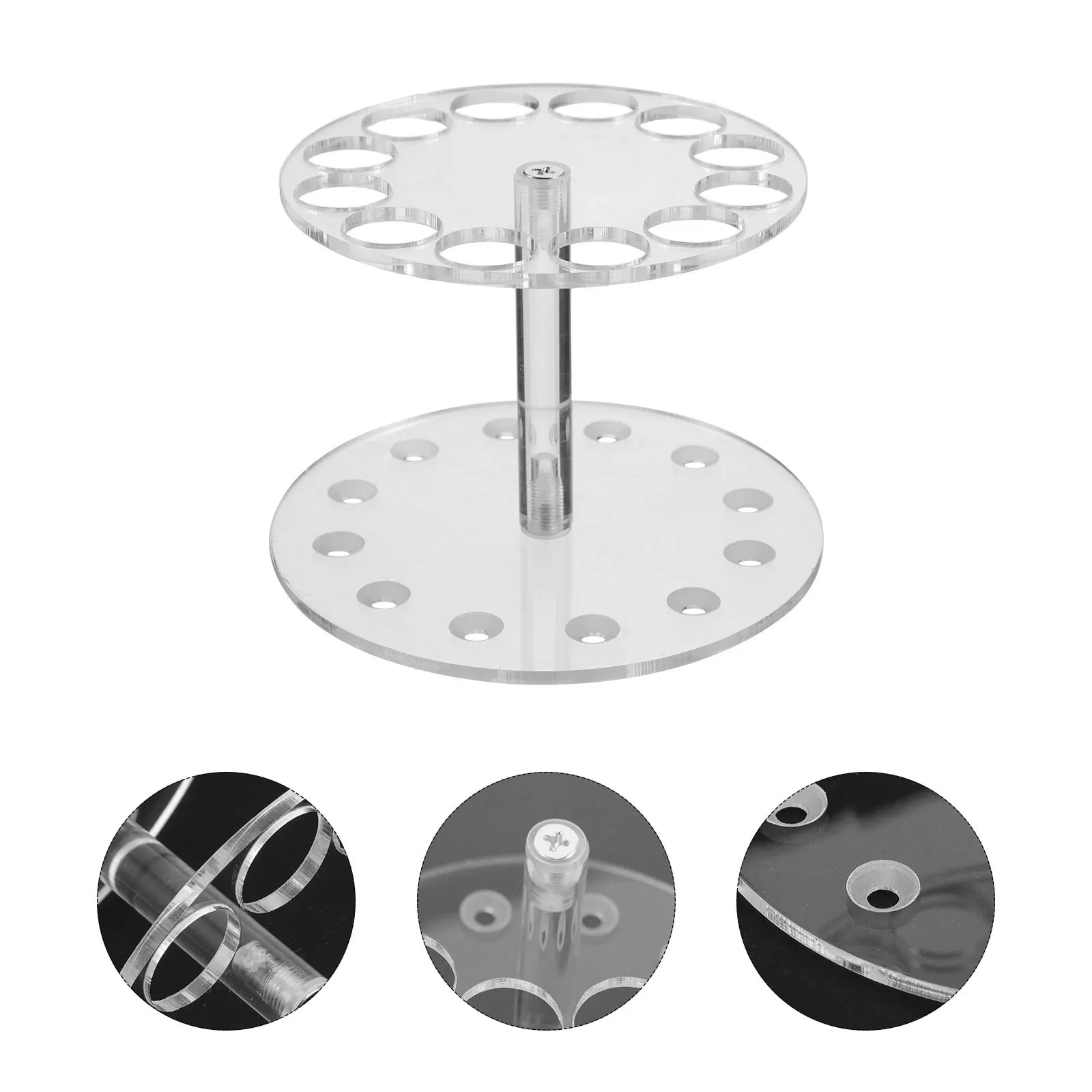 

Fountain Pen Display Rack Desk Organizer Clear Stand Acrylic Calligraphy Brush Holder