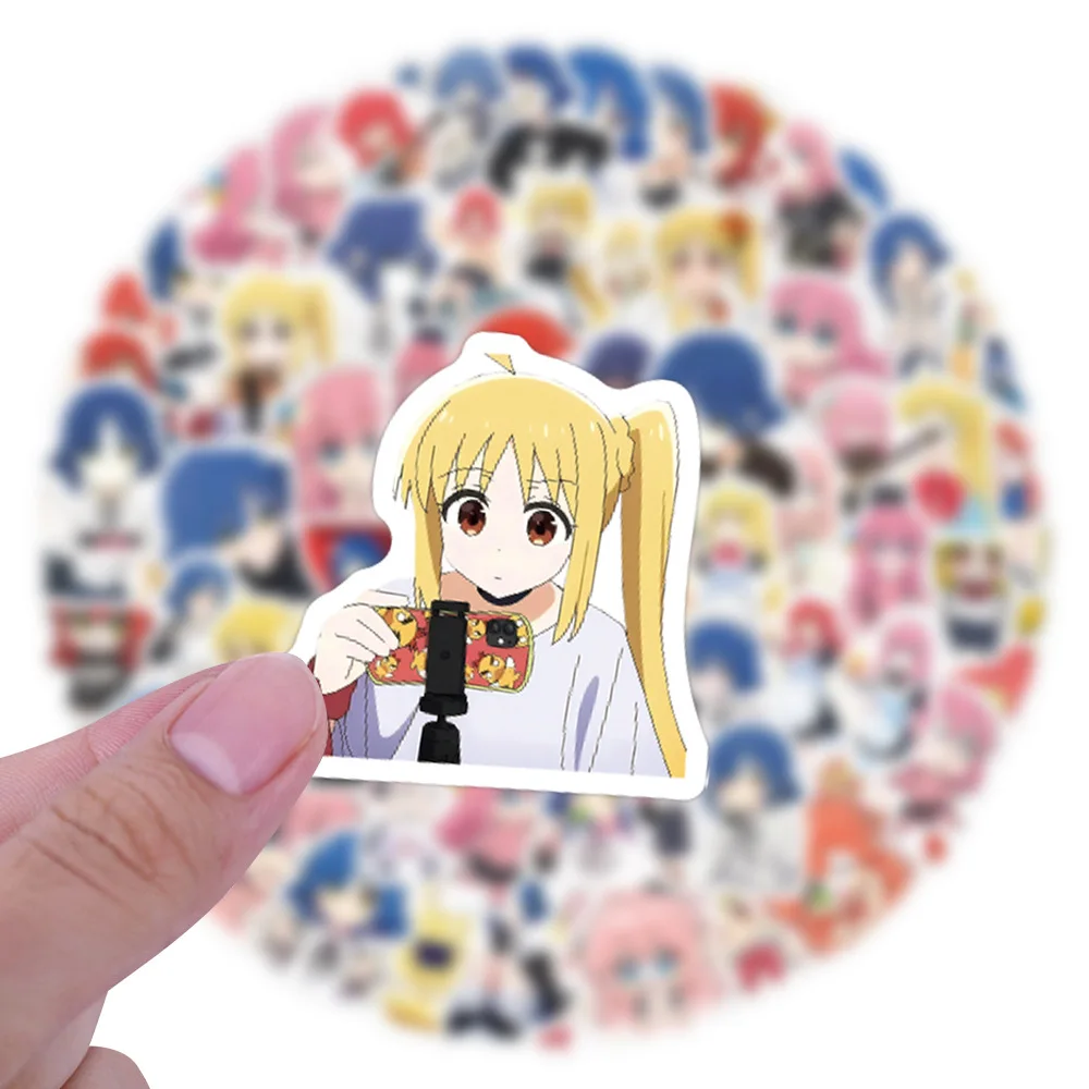 

100PCS BOCCHI THE ROCK! Stickers Graffiti Stickers DIY Diary Phone Case Handmade Scrapbook Aesthetic Stickers
