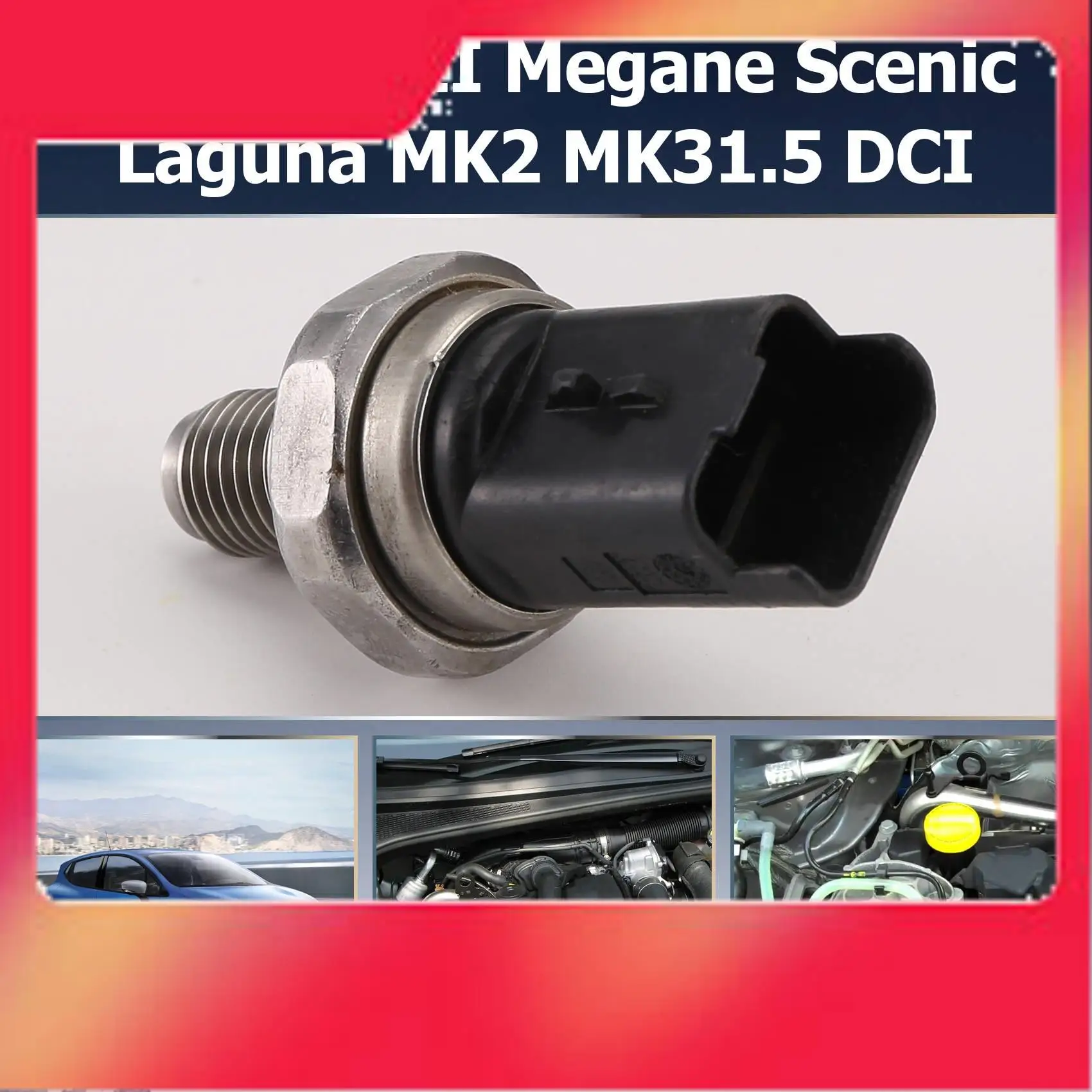 

Fuel Pressure Sensor 5WS40208 1873400C92 8200579287 For Renault Clio III Megane Scenic Laguna MK2 MK31.5 DCI-M54K