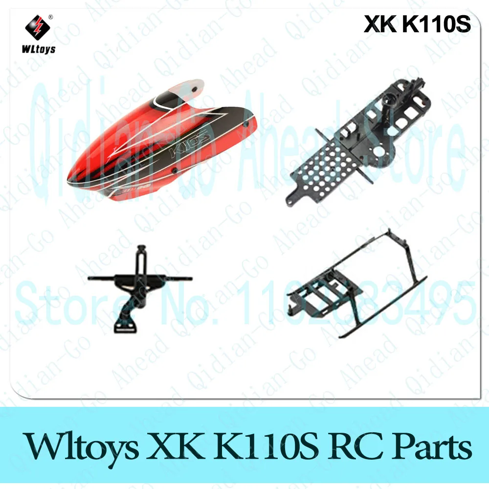 Wltoys XK K110S RC هليكوبتر شفرات والعتاد المعادن الذيل المحرك الدوار رئيس المظلة ESC استقبال مجلس سيرفو الرئيسي رمح مسامير أجزاء