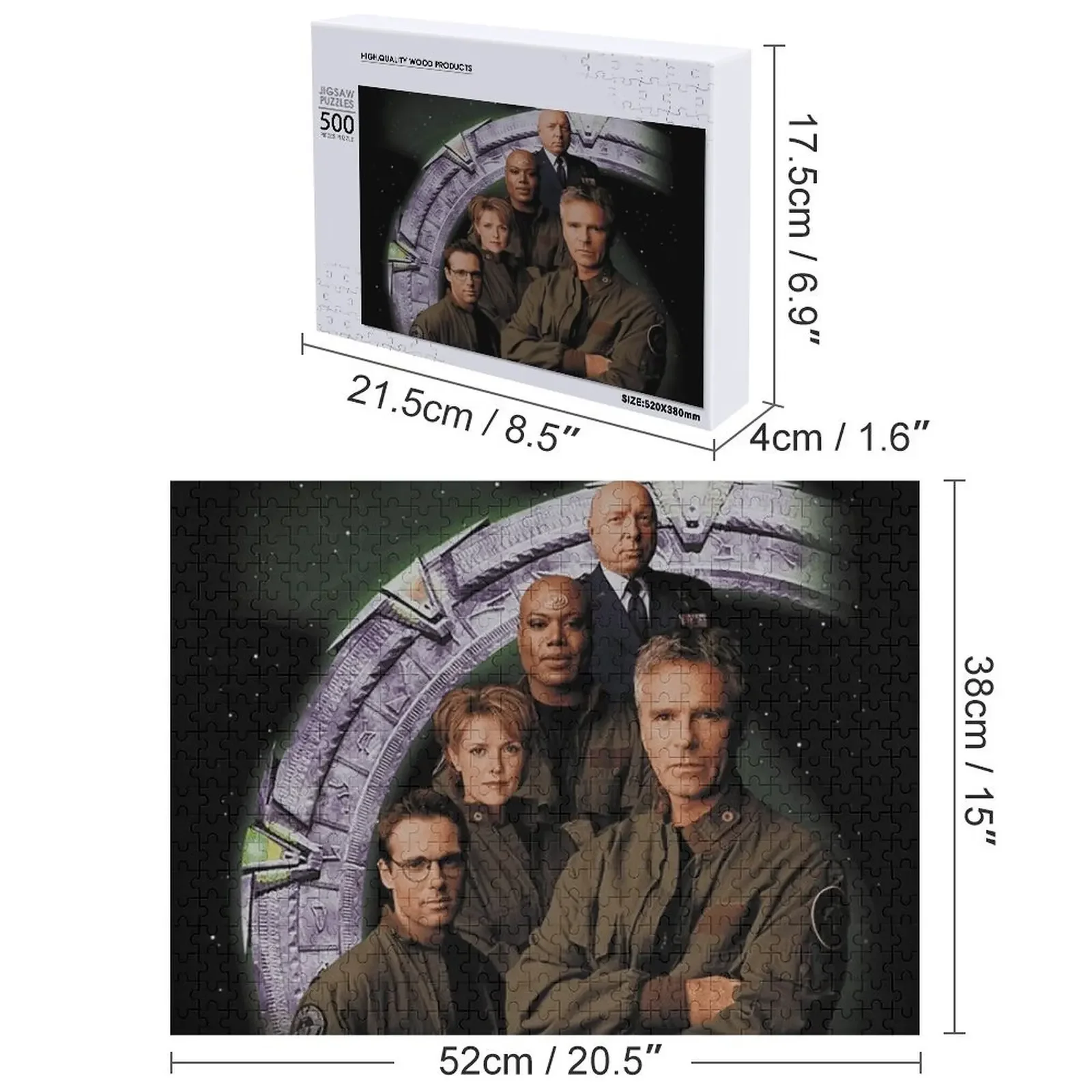 Stargate SG1 Jigsaw Puzzle ، ألعاب مخصصة للأطفال ، طفل ، شخصية