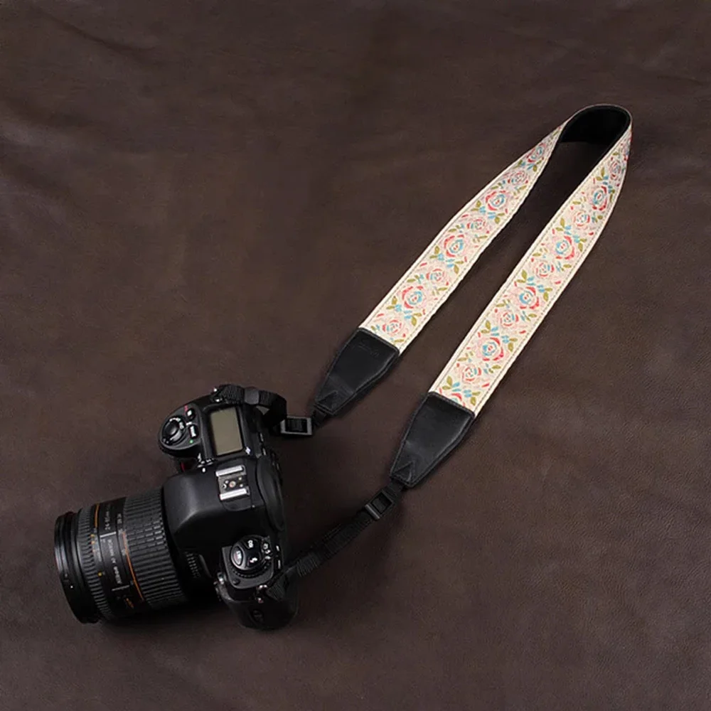 Camera Strap Embroidery Series Neck Shoulder Strap Belt Adjustable Universal Digital SLR Camera Shoulder Straps