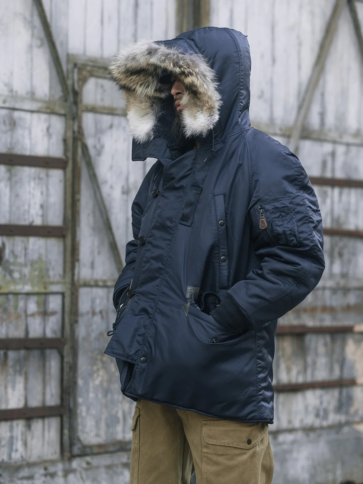 

N-3A PARKA средняя и длинная парка, толстая шерстяная внутренняя куртка, летная куртка N3B