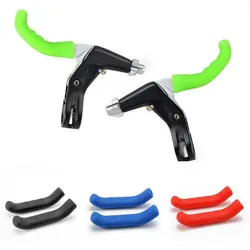 1Pair Bicycle Brake Handle Cover Silicone Protect Handle Sleeve MTB Bike Bicycle Protective Gear Road Bike Protector Accessories