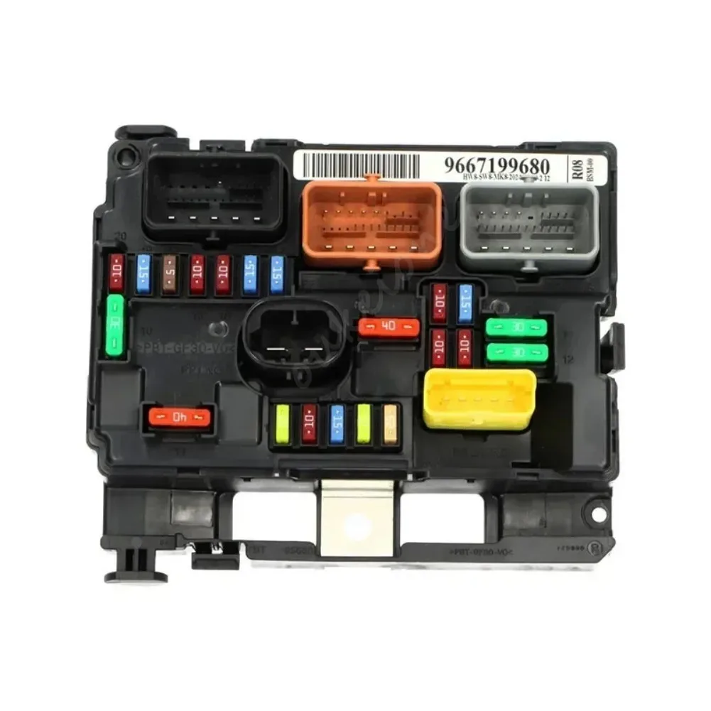 9667199680 6500HV R08 R07 For Peugeot 1007 207CC 208 Citroen C2 C3 DS3 Electronic Control Engine Fuse Box Assembly BSM Module