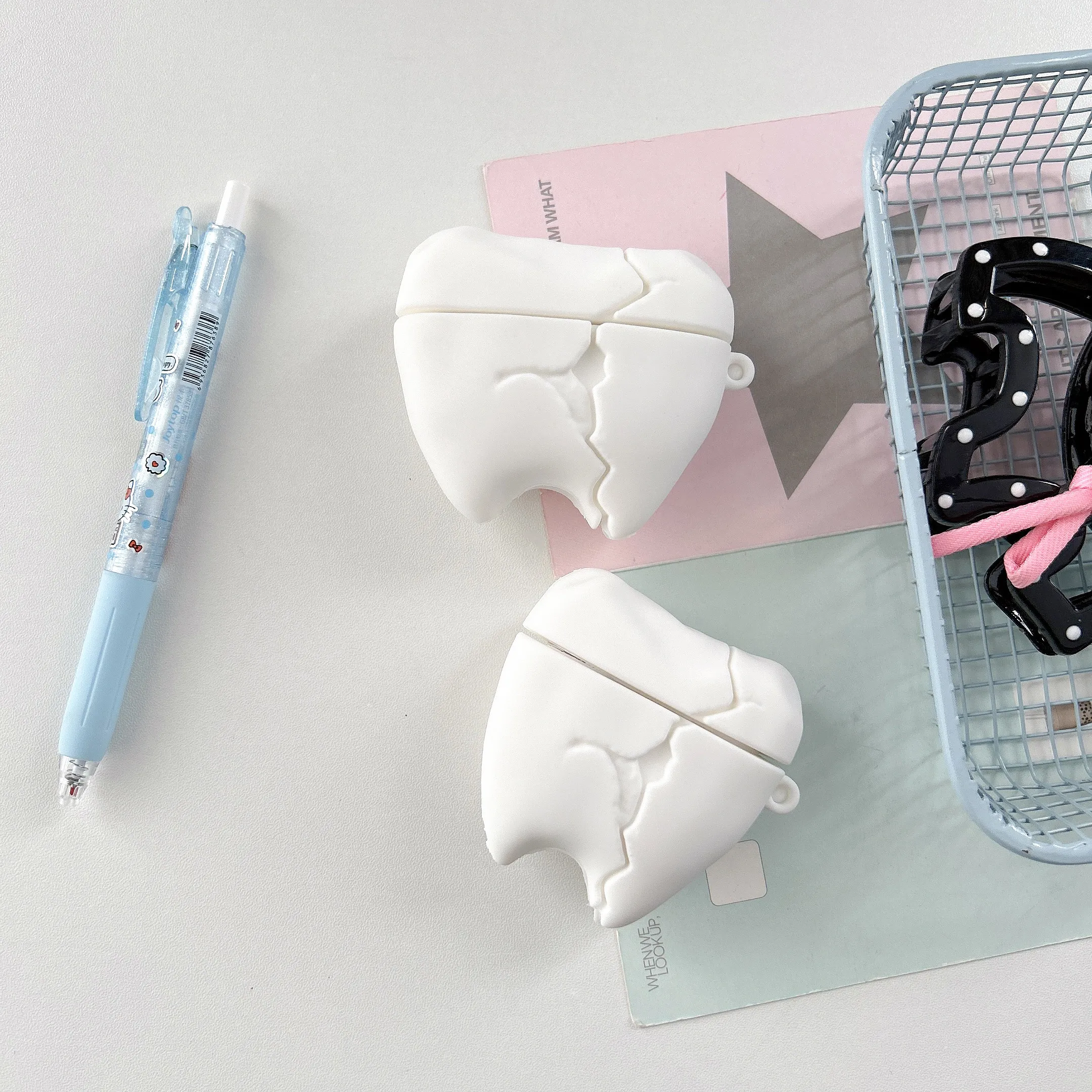 For Airpods 3 4 Pro Pro 2 Pro 3 Cracked Teeth Silicone Earphone Case Cover view 4