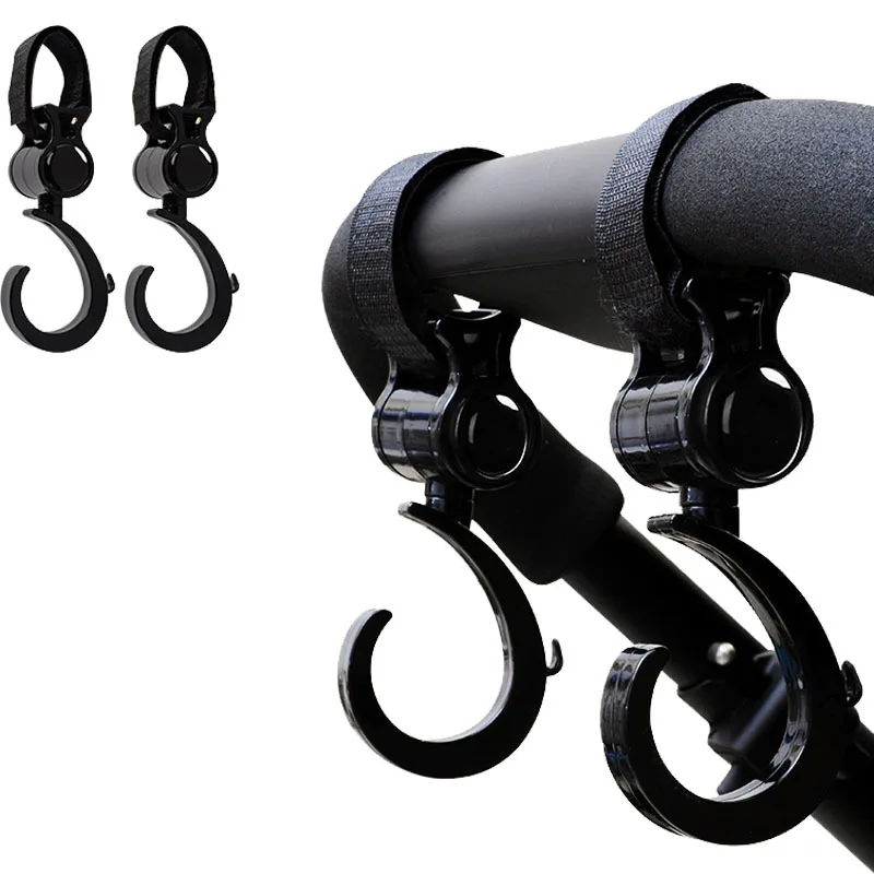 360° Rotatable Stroller Hanger - Multi-Purpose Hook for Baby Carriages, Bicycles, and Bags