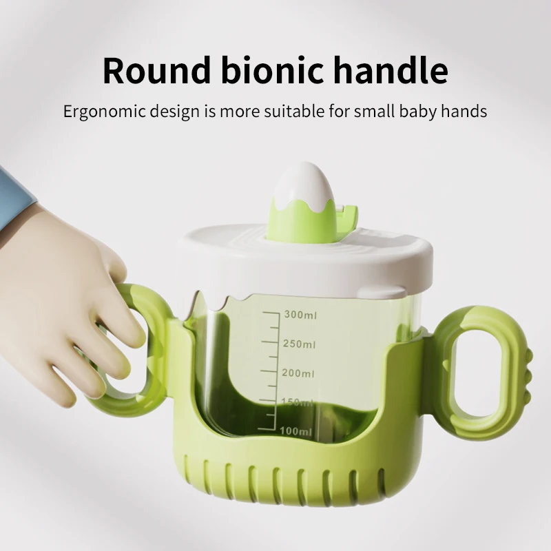 Children's Drinking Cup Baby Drinking Cup Sippy Cup Children 1-3 Years Old Drop Proof Removable Milk Cup with Graduated Handle