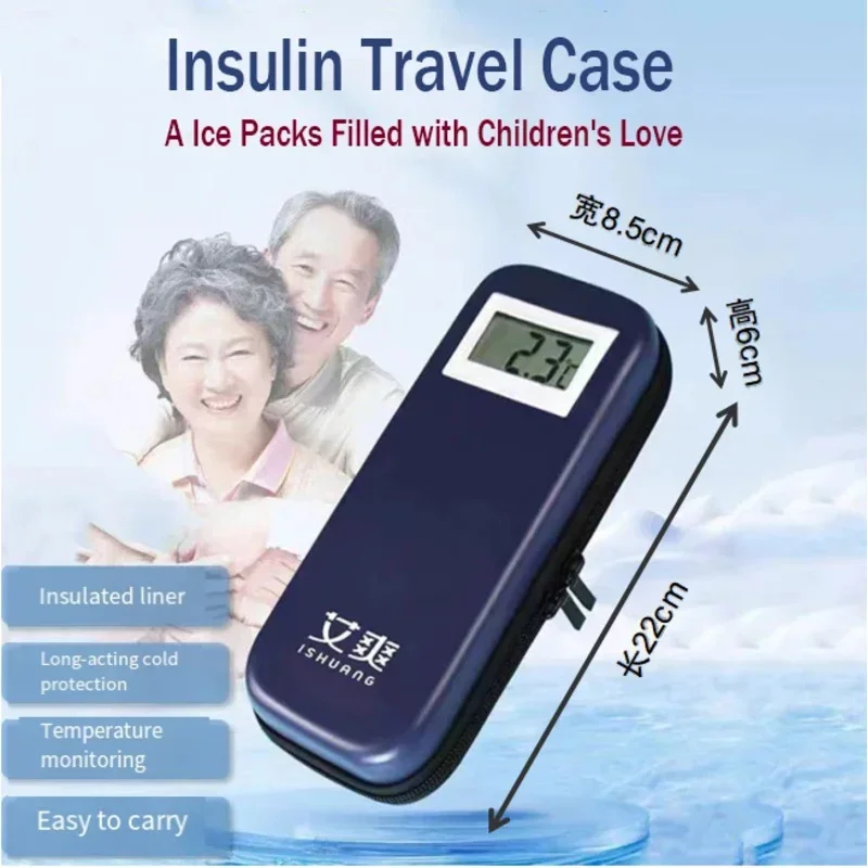 Electronic display Insulin Cooler Bag without icebag Portable Insulated Travel Case Boxfor for Diabetic