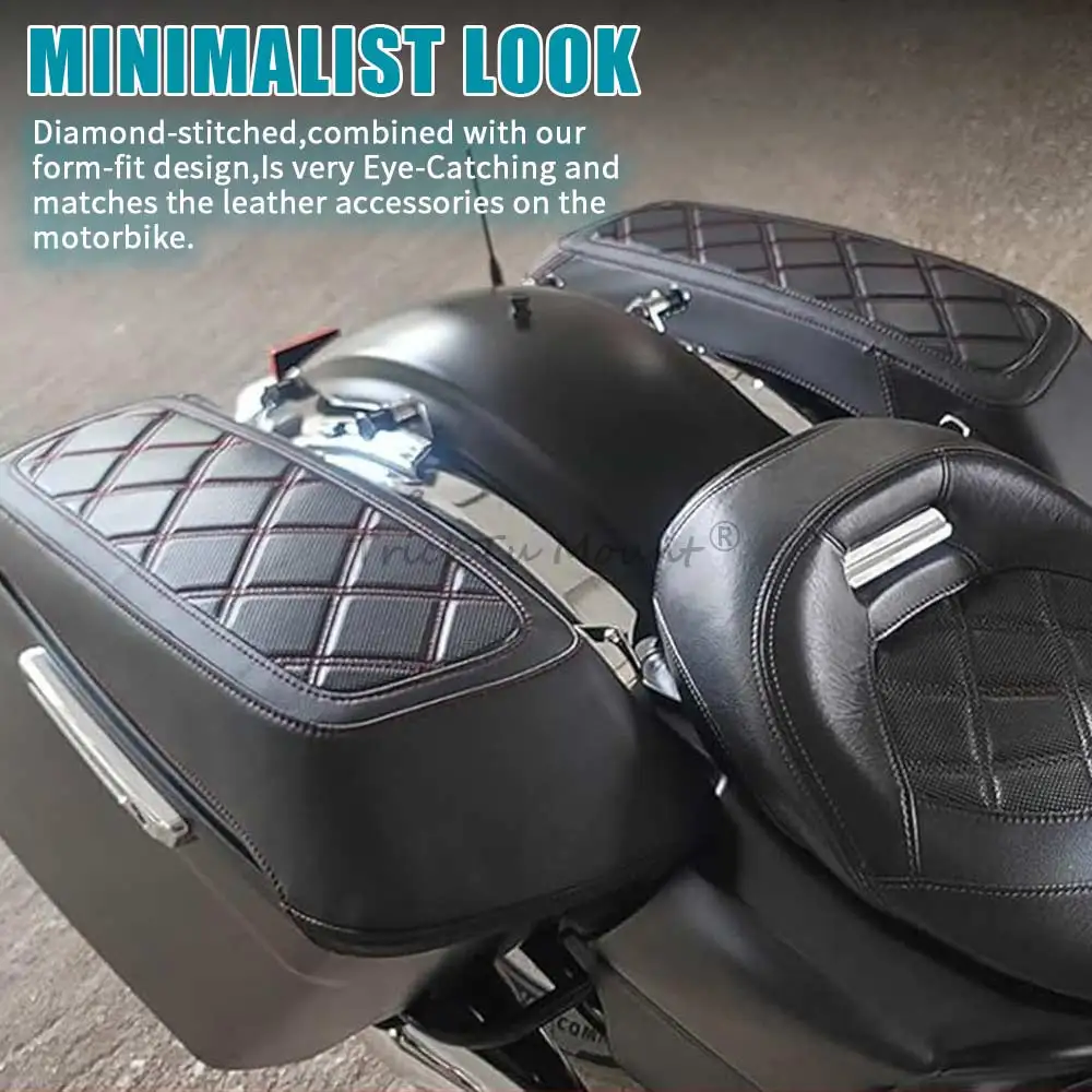 Motocykl Touring twarde sakwy pokrywy ochraniacz dla Harley Touring Road King Electra przemieszczanie się po ulicy CVO Limited FLTRX 14 + — zdjęcie 5