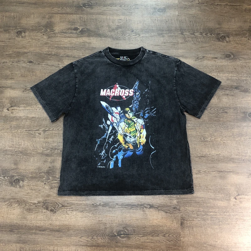 

Frog Drift Japanese Style Best Quality Fashion Anime Cartoon Printed Tops Loose Oversized Tee Summer Vintage T Shirt Men