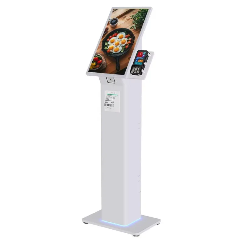 

23.6 InchMa Food Ordering Ticket Kiosk Machine Payment Terminal Floor Standing Indoor Touchscreen Pos Computer Kiosk