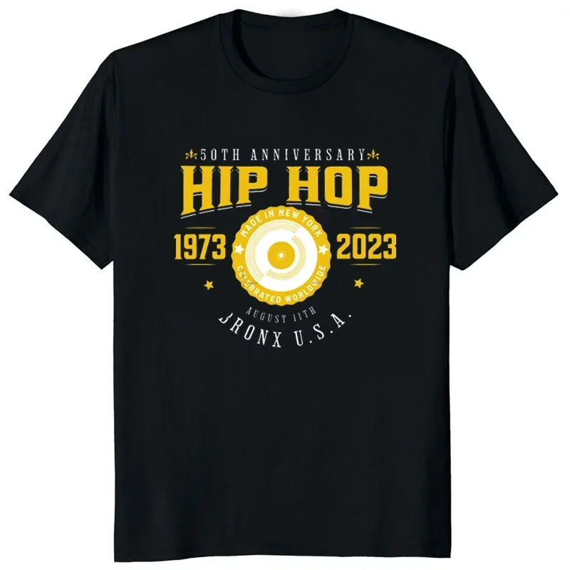 Classic 50th Anniversary Hip Hop 1973-2023 Printed T-shirt Womne Men Cool Trend Birthday Gift Short-sleev Ropa Hombre