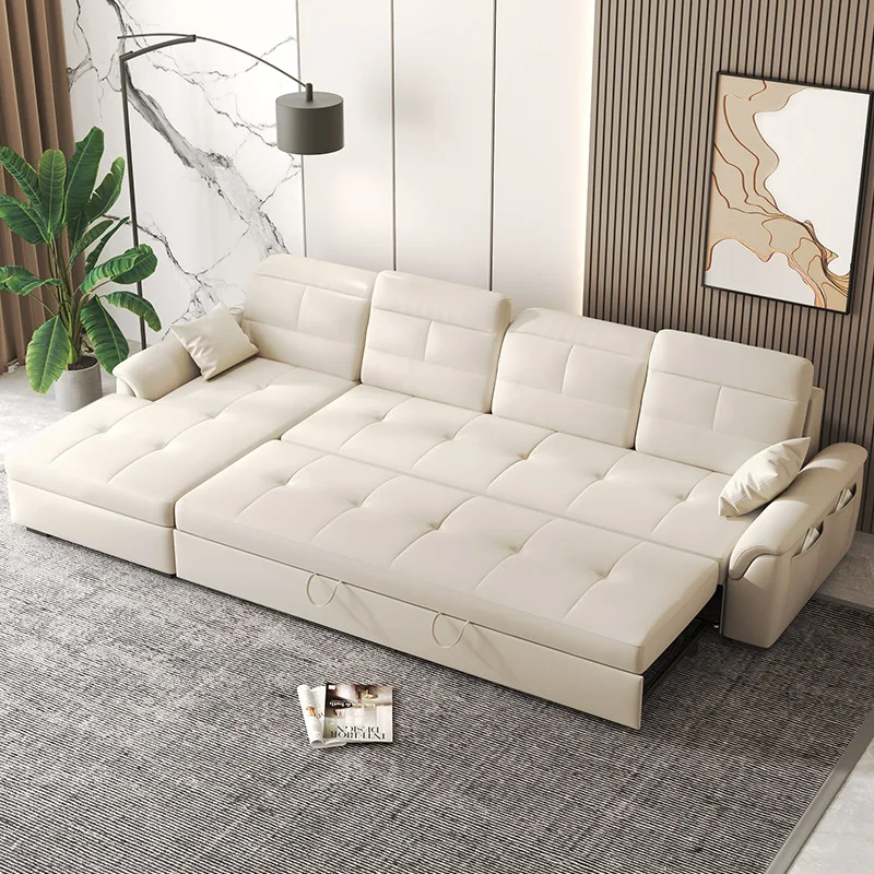 

Multifunctional sofa bed combination small apartment corner storage sofa