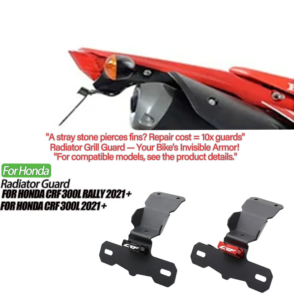 

Rear License Plate Holder Tail Tidy Fender Eliminator For HONDA CRF 300L 2021-2023 CRF300L RALLY Motorcycle Accessories LED