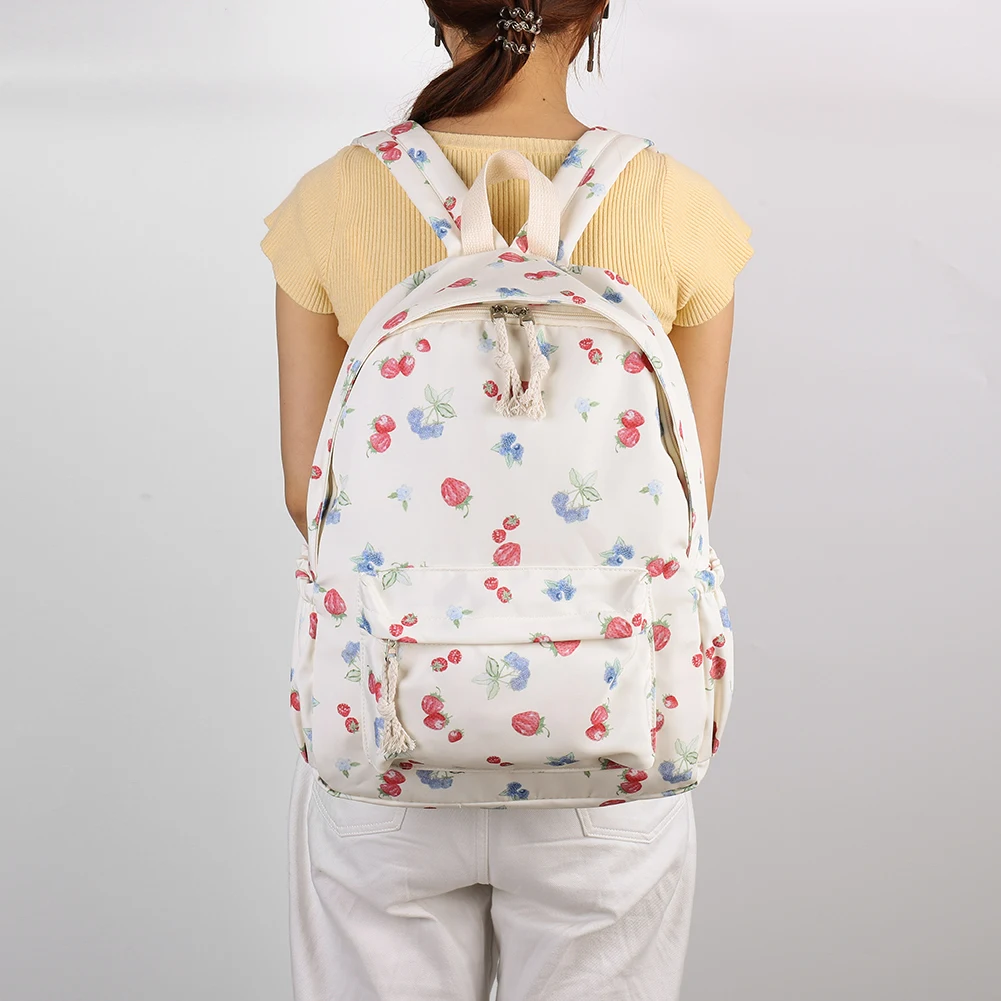 

Girls Women Canvas Fashion Casual Travel Daypack with Laptop Compartment Preppy Backpack Laptop Daypack for High College