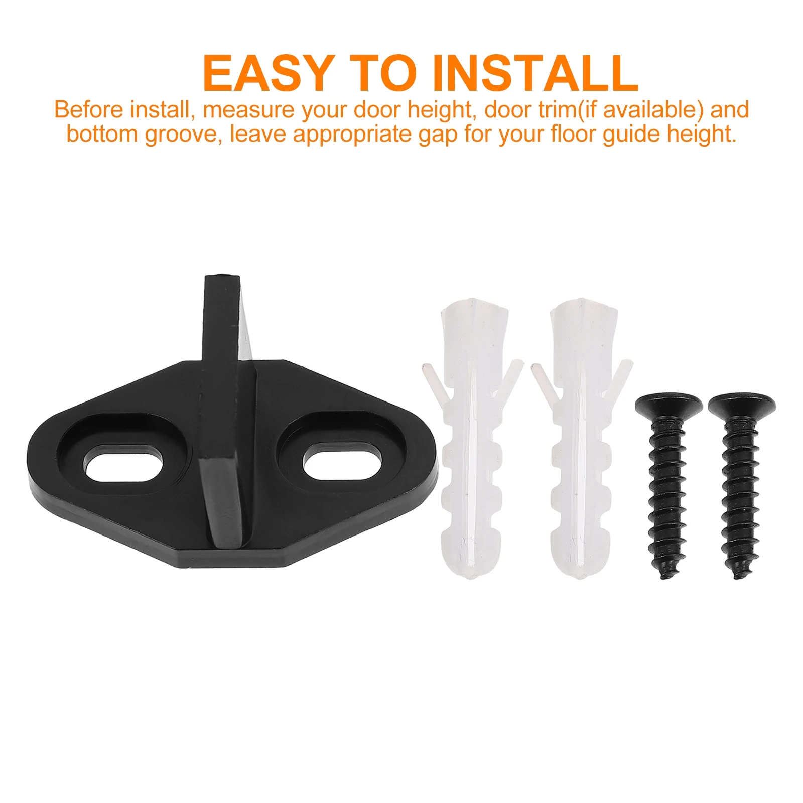 

Barn Door Floor Guides 2 Packs Sliding Door Bottom Stopper for Closet and Room Divider Security