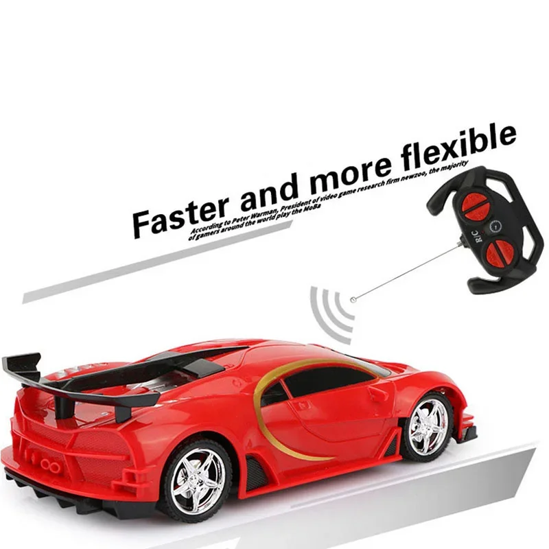 1/18 RC Car LED Light 2.4G Radio Remote Control Sports Cars For Children Racing High Speed Drive Vehicle Drift Boys Girls Toys