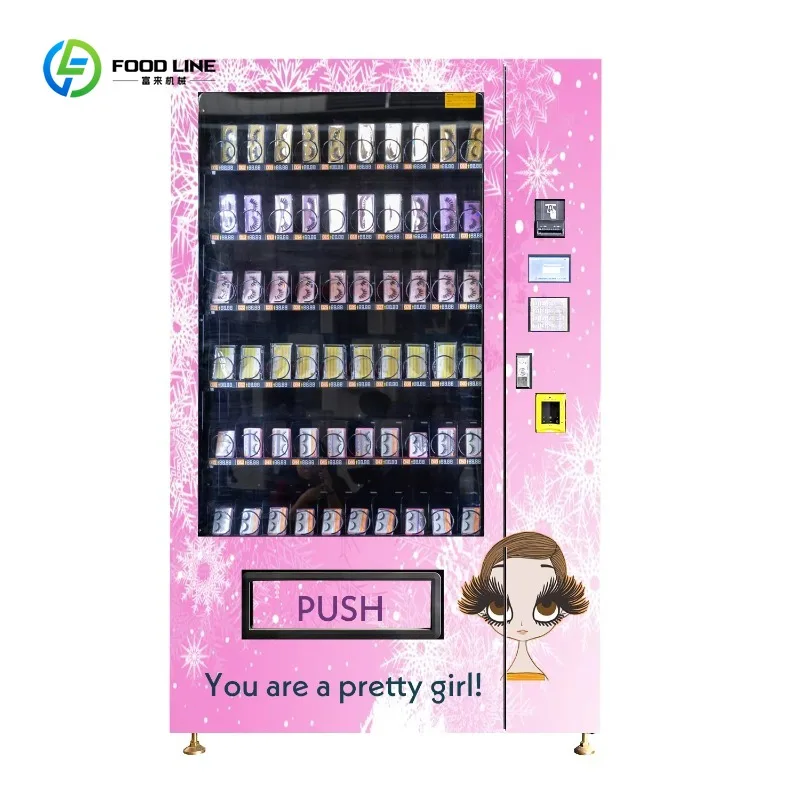 America Hot Selling Women Girls Pink Eye Lashes Vending Machine for False Lashes