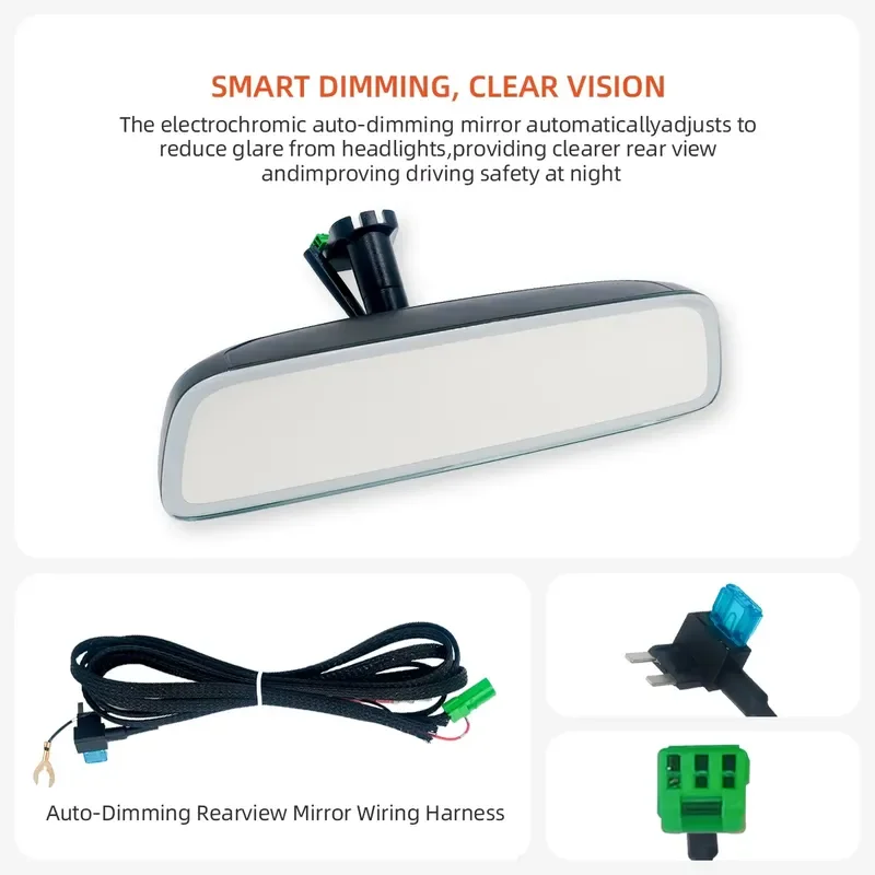 YOUTOO OEM Universal Car Rear View Mirror Replacement Auto Interior Rearview Mirror Upgrade Solution