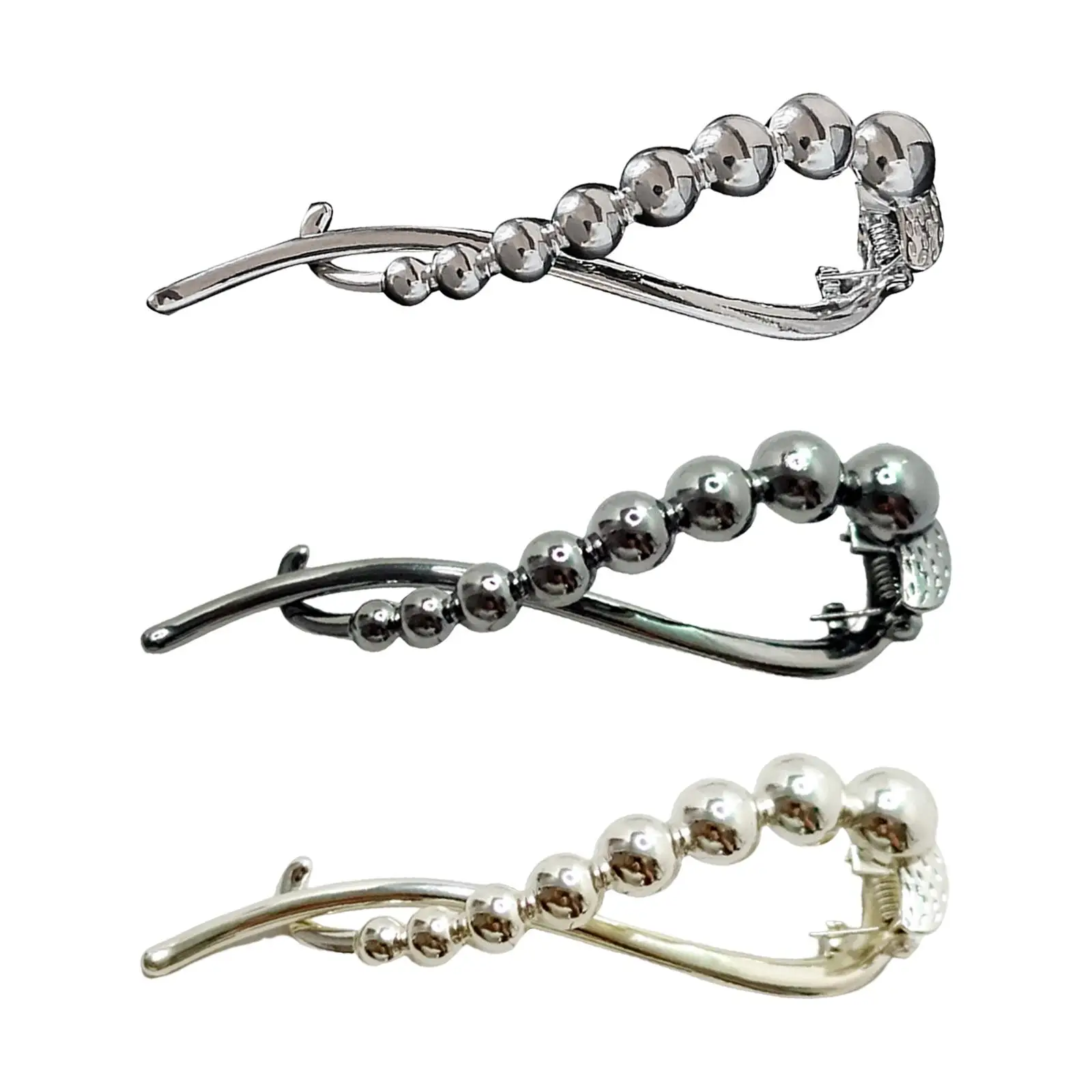 مشبك شعر أنيق من السبائك للنساء ، قبضة شعر طويلة ، مشبك دبوس شعر للعروس