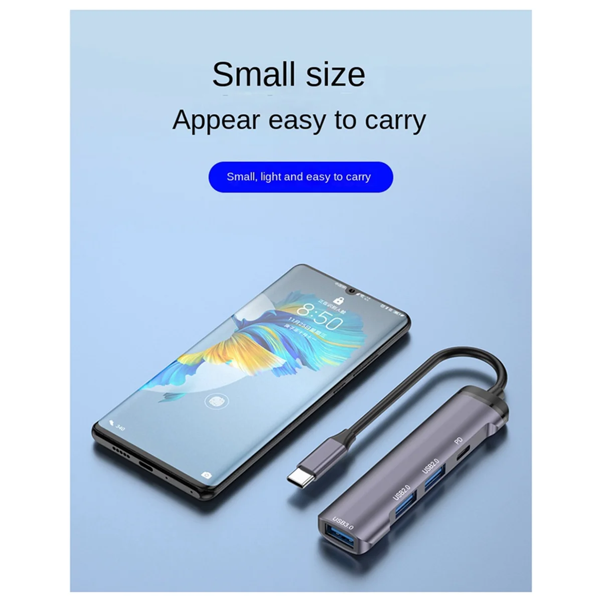 موصى به للغاية. محطة إرساء محول Hub Type-C إلى USB3.0 USB2.0 PD للكمبيوتر B