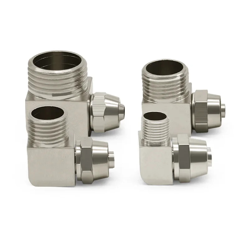 PL4 6 8 10 12mm Rura do -M5 M6 1/8 1/4 3/8 1/2 Tchawica Szybkozłącze śrubowe Miedziane Elementy pneumatyczne Szybkozłącze skrętne