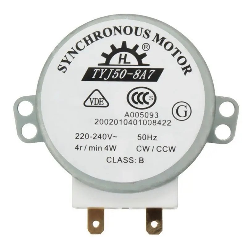 【A67I】For Haier/For Midea/Galanz Compatible Microwave Turntable Synchronous Motor AC220-240V 4 RPM CW/CCW Motor Model Code