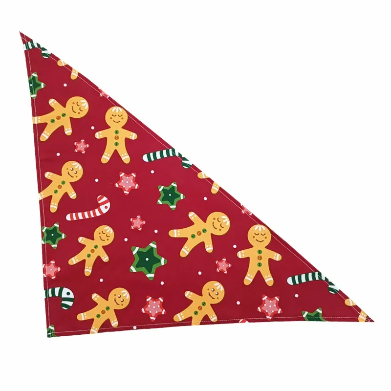 Costume de Noël pour animaux de compagnie, écharpe de cou pour chien, collier bandana, fournitures pour petits et grands chiens, accessoires pour