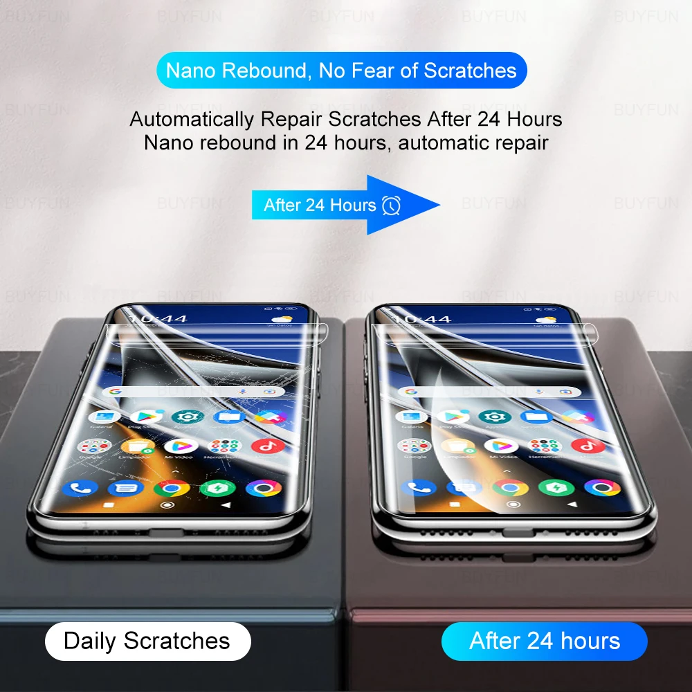 6in1 Hydrogel Film For Xiaomi Poco X4 Pro 5G Screen Protector For Poco M3 X3 Pro X3 NFC F3 Camera Lens Protective Film Not Glass