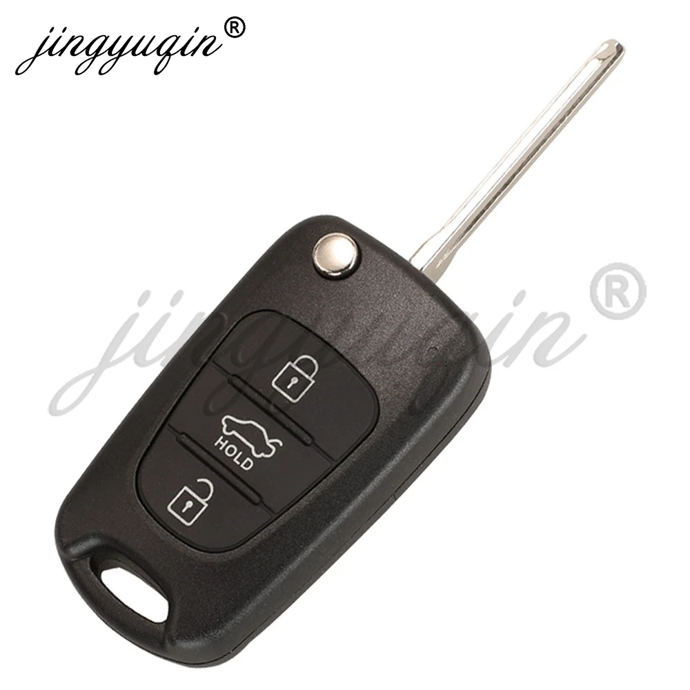 Jingyuqin HYN4R مفتاح السيارة عن بعد لشركة هيونداي إلنترا 2007-2015 سوناتا 2011-2013 433Mhz FSK ID46 PCF7936 رقاقة فليب فوب التحكم #2